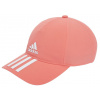 Čiapka Adidas Aeroready 3-Stripes Baseball Cap - semi turbo/white/white - Ružový (OSFL)
