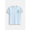 Detské bavlnené tričko Coccodrillo modrá farba, s potlačou, EVERYDAY BOY WC5143216VBD 134
