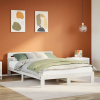 zahrada-XL Posteľ bez matraca biely 135x190 cm masívna borovica 855574