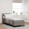 zahrada-XL Posteľ boxspring s matracom Sivohnedá 80 x 200 cm látka 3338724