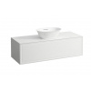 Laufen New Classic skrinka pod umývadlo 118x45x35 cm,1 zásuvka,výrez uprostred,Biela Matná H4060210851701