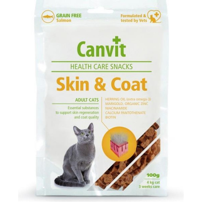 Canvit Health Care cat Skin & Coat Snack 100 g