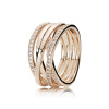 PANDORA prsten Propletený 54 180919CZ-54