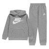 Nike Fleece Tracksuit Infants Grey 2 - 3 Years