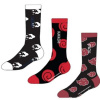 Difuzed Naruto Ponožky Sasuke, Kakashi, Itachi 3-Pack 43-46