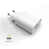 Nabíjačka do siete FIXED PD Rapid Charge s 2x USB-C výstupom a podporou Power Delivery 3.0 35W biela (FIXC35-2C-WH)