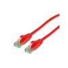 UTP Patchkábel 10m cat.6a, červený, Cu, Roline Recycled Material