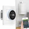 ZigBee Termostat Regulátor teploty TUYA pre vodný/plynový kotol, biely