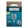 NOVUS tenké, ploché drôtené sponky typ G, 11/12 mm, 600 ks