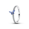 PANDORA stříbrný prsten s Modrým motýlem 56 194269C01-56