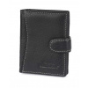Pánska kožená RFID peňaženka Beltimore s vonkajším zapínaním čierna