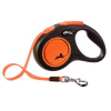 Vodítko FLEXI Neon páska M 5m/25kg oranžové