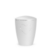 Zvieracia urna Elegance Heart - Biela 1,5l