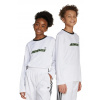 Detské tričko s dlhým rukávom adidas Originals biela farba, s potlačou, JV8662 164