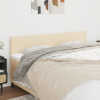 vidaXL Čelá postele 2 ks krémový 90x5x78/88 cm látka 345829