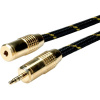 Roline 11.09.4759 jack audio prepojovací kábel [1x jack zástrčka 3,5 mm - 1x jack zásuvka 3,5 mm] 10.00 m viacfarebná tienený; 11.09.4759