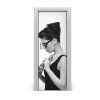 Fototapeta na dvere žena okuliare 75x205
