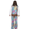 Smiffy's Men's Groovy Hippie Costume, Top, Pants and Headband, Size