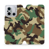 Flipové pouzdro Mobiwear - Xiaomi Redmi 12C - V111P Maskáče (Knížkové flip pouzdro, obal, kryt na mobil Xiaomi Redmi 12C - V111P Maskáče, materiál Umělá kůže + TPU - ochrana 360°, stojánek, silikonová
