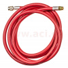 hadice červená HP 3 m 1234yf (plnička 1/4 SAE, rychlospojka M12x1,5) AC 5466