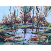 Mokraď - Ľudo Ševčík, originálny, ručne maľovany obraz L (do veľkosti 95x95cm) Viac farieb