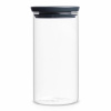 Brabantia 298264 Sklenená dóza tmavošedá 1,1L