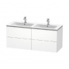 Duravit L-Cube - Umývadlová skrinka, 55x129x48 cm, 4 zásuvky, biela mat LC625901818