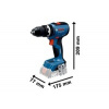 Bosch GSB 18V-65 Professional, 18V Aku příklepová vrtačka