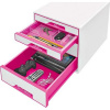Leitz WOW Cube úložné riešenie na dokumenty Polystyrol Ružová, Biela (52132023)
