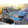 Deflektory na okná pre Nissan Note E12, 4ks