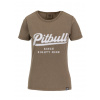 PitBull West Coast dámske tričko Angel Logo brown Farba: hnedá, piesková, Veľkosti dámske: S