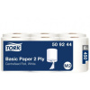 Papierové utierky v rolke so stred. odvíjaním 2-vrstv. TORK Basic biele M2 (6ks)