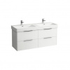 Laufen Spodná skrinka pod umývadlo 126 cm, biela lesklá H4025141102611