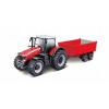 Bburago Farm Traktor Massey FERGUSSON 8740S Tractor with Trailer 1:50