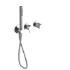 SAPHO Podomietková sprchová batéria ULTRATAP s ručnou sprchou, 2 výstupy, chróm UT045T