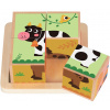 Rappa 2Kids Toys Drevené kocky Farma 2