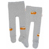 Baby Nellys Detské pančuchy bavlnené Crocodiles - šedá, horčica, 1ks, veľ. 104/110 104-110 (3-5r)
