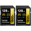 Lexar SDXC Pro 1800x U3 UHS-II R280/W210 (V60) 128GB - 2pack