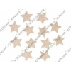 Glitrovaná hviezdička penová 4 cm - platinová zlatá