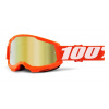100% STRATA 2, 100% okuliare Orange, zrkadlové zlaté plexi
