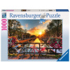 RAVENSBURGER Puzzle Kolesá v Amsterdame, Holandsko 1000 dielikov