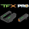 Mieridlá TFX Pro Tritium / Fiber-Optic Truglo® - Glock® Low Set PRO ORN – Čierna