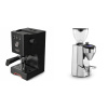 Gaggia Classic UP, black + Rocket Espresso SUPER FAUSTO, chrome