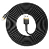 Baseus CALKLF-RV1 Cafule USB / Lightning QC3.0 2A 3m, černo-zlatý