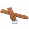 LAVVU LSAEE16 Svetlo hnedý prešitý remienok SUEDE z luxusnej kože Top Grain - 16 mm