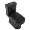 Villeroy & Boch Hommage WC kombi misa, vario odpad, CeramicPlus, TitanGlaze, Pure Black 666210R7
