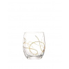 Bohemia Crystal Pohár na whisky String 300ml - zlatá (set po 2 ks)