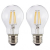 Xavax LED Filament žiarovka , E27, 806 lm nahrádza 60 W , teplá biela, číra, 2 ks