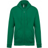 KARIBAN VINTAGE K479 / Mikina s kapucňou na zips - kelly green XL