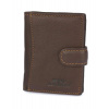 Pánska kožená RFID peňaženka Beltimore s vonkajším zapínaním hnedá